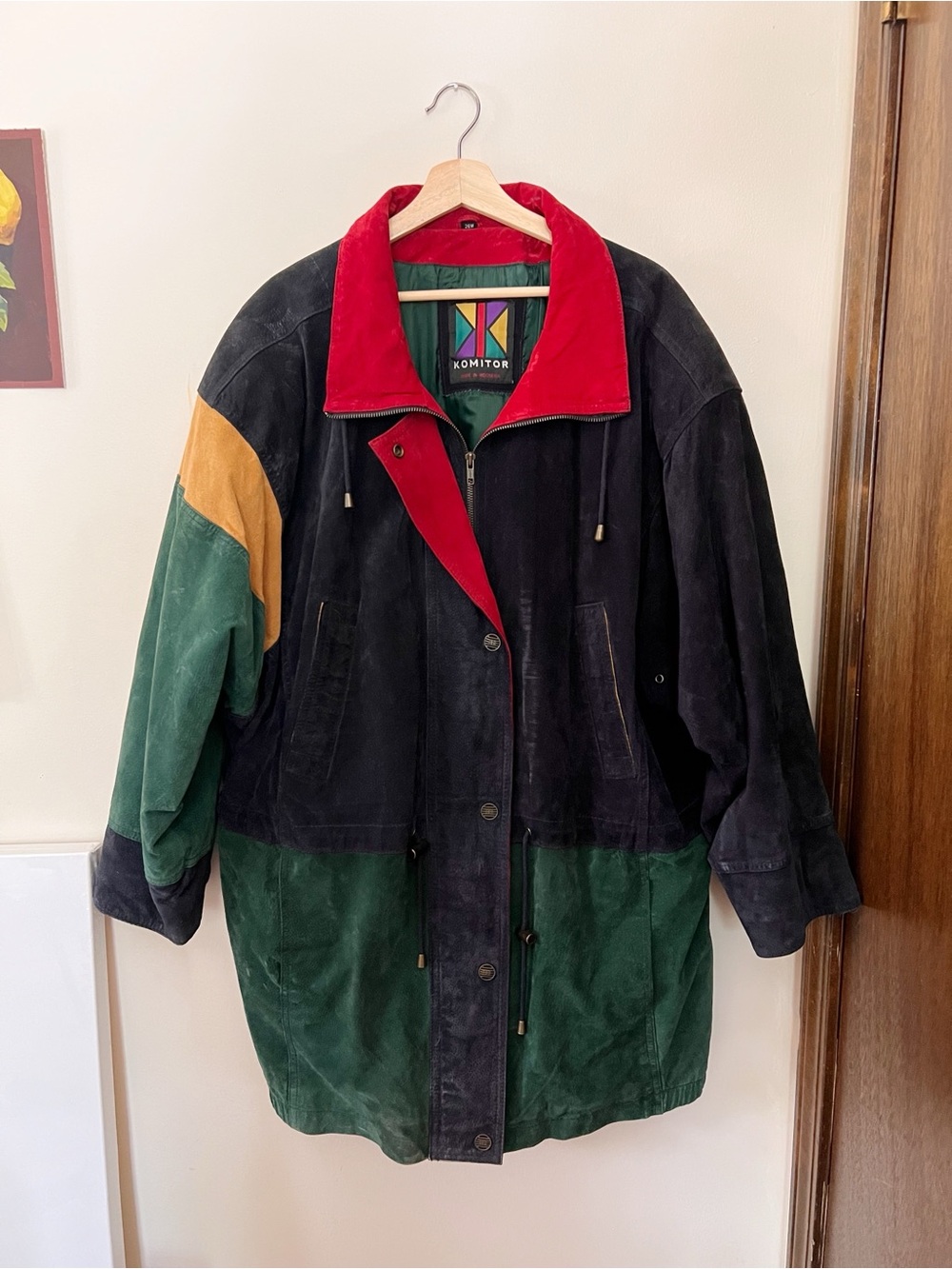 Vintage Komitor Colorblock Suede Jacket of your dreams